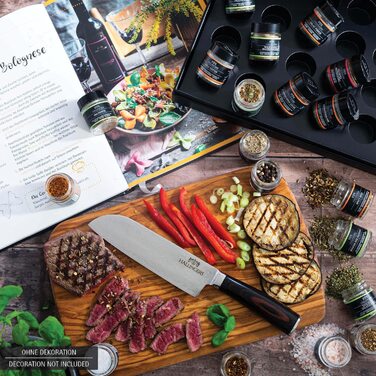 Класичний набір спецій Hallingers - Подарунковий набір спецій ручної роботи, 12 спецій з усього світу (Набір) - Літній подарунок та ідеальний подарунок для барбекю День народження, вітання, новоселення, річниця, вільний час Класичні спеції., 12 спецій (73