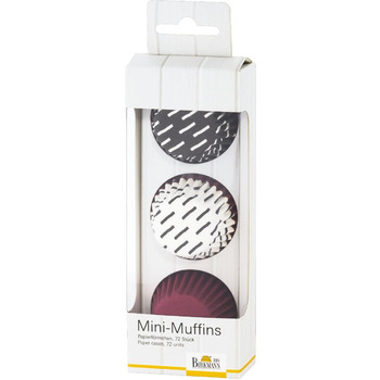 Набір форм для випічки міні-маффинов, 72 шт, 4,5 см, фіолетовий, Oh la la RBV Birkmann