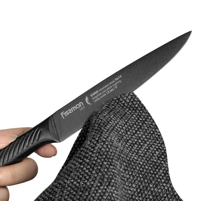 Універсальний ніж Fissman SHINAI graphite 13 см (2487)