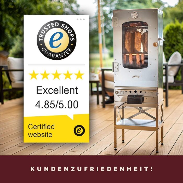 Коптильна шафа на 10 кг м'яса електрична з підставкою 2000 Вт Kaiser Company