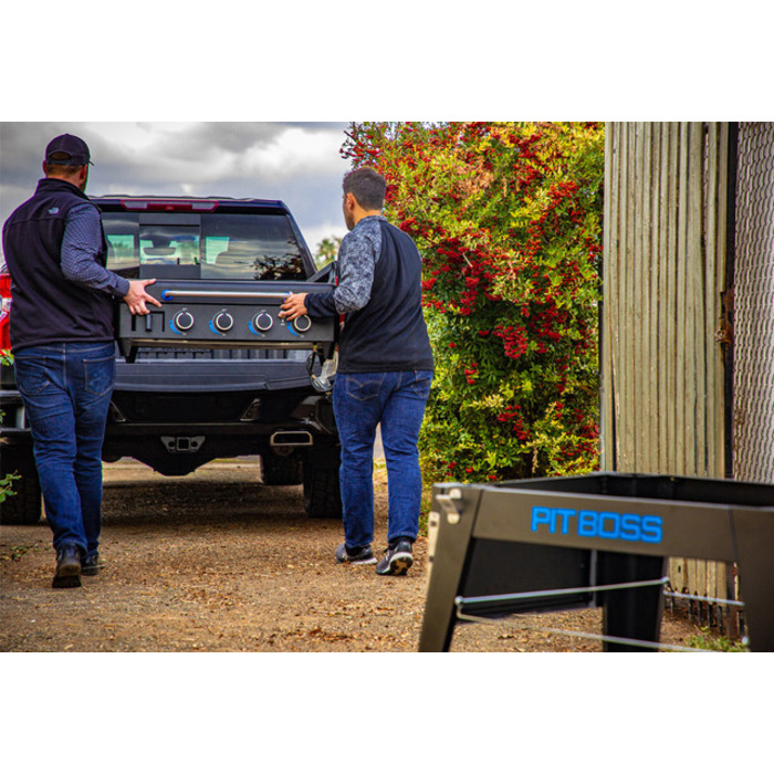 Портативный газовый гриль на 4 горелки, съемный, со столом Pit Boss Ultimate