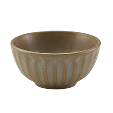 Салатник із зубчастим краєм 500 мл, 13,8 см, Terra Porcelain Matt Grey Scalloped