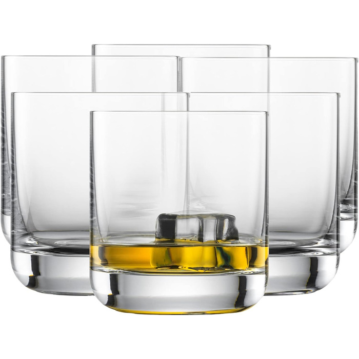 Пивний кухоль SCHOTT ZWIESEL Convention 0,2 л (набір з 6 шт. ), простий пивний келих для пільзнера, кришталеві келихи Tritan, які можна мити в посудомийній машині, Зроблено в Німеччині (артикул 175500) (Келих для віскі - 0,285 л, комплект з Digestifset Cl