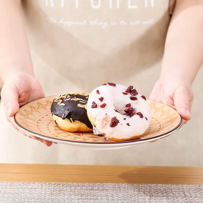 Порцелянова десертна тарілка для торта vancasso, 8 шт. 21,5 см