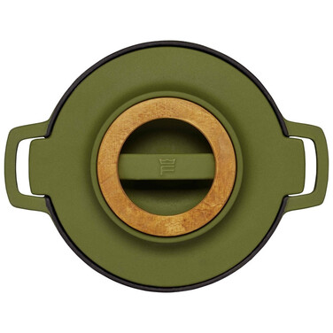 Каструля чавунна Fiskars Norden 4л колір кропива (1071128)