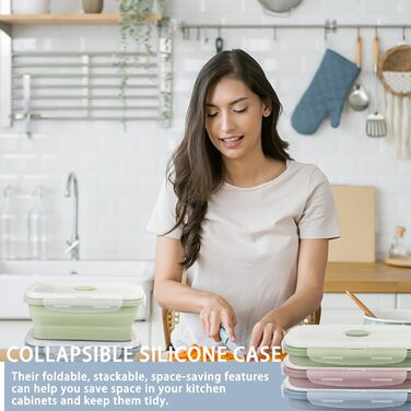 Складаний ланч-бокс 3 шт 550 мл VAIAV