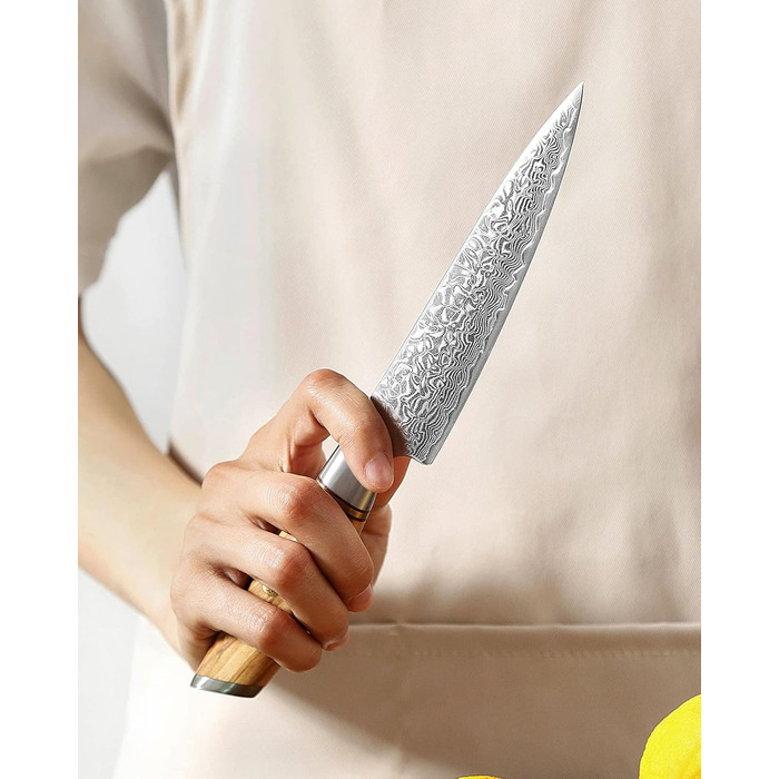 Універсальний ніж 13 см, дамаська сталь XINZUO