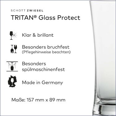 Пиво SCHOTT ZWIESEL Pintglas Basic 0,6 л (набор из 6 шт.), Пинтовые бокалы для английского пива, хрустальные бокалы Tritan, которые можно мыть в посудомоечной машине, Made in Germany (арт. No 115272) (Упаковка с пивным тюльпаном Classico 0,3 л)