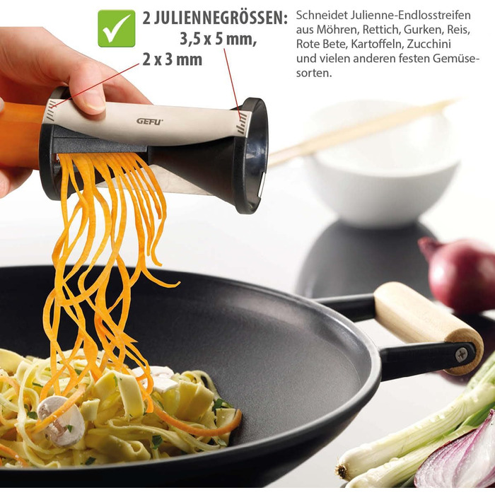 Cпіральна овочерізка SPIRELLI та ніж для овочів SENSO, набір 2 предмети GEFU