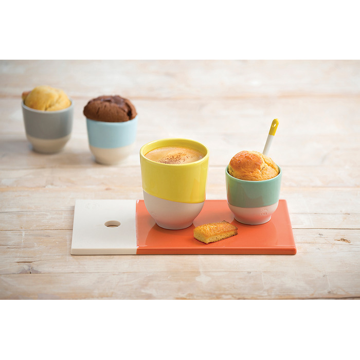 Чашка для чая Revol Color Lab, лимонная, диам. 8 см, h 8,8 см, 0,2 л