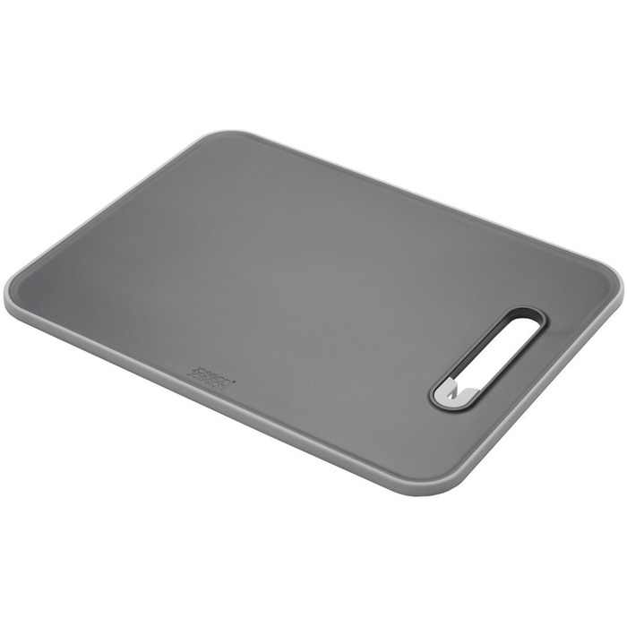 Обробна дошка з ножеточка сіра Slice Sharpen Large Joseph Joseph