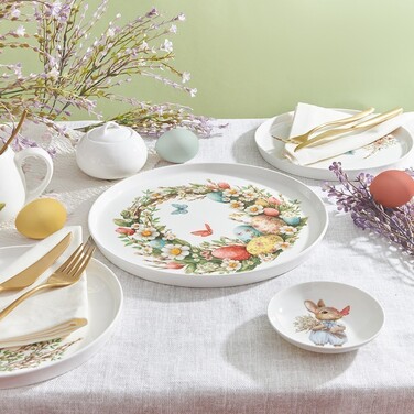 Тарелка Fissman 25 см EASTER фарфор (13688)