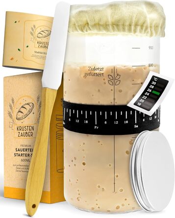 Форма для випікання хліба KRUSTENZAUBER з кришкою та кошиком для розстойки - міцна чавунна форма для випікання 28 см - ідеально підходить як форма для хліба, форма для випічки тостів, форма для хліба, чавунна каструля, аксесуари для випікання хліба, горщи