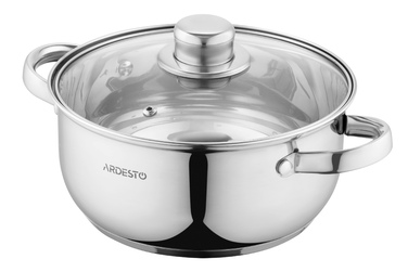 ARDESTO Gemini Gourmet Pot, стеклянная крышка, 2,7 л, нержавеющая сталь