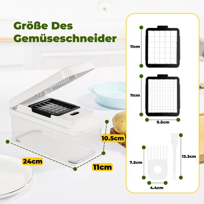 Овощерезка с 2 сменными лезвиями Vihoom
