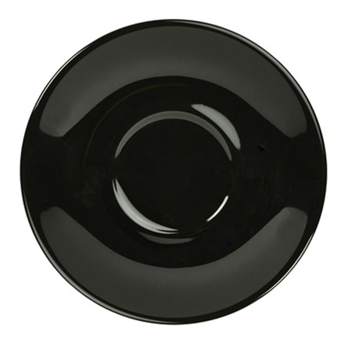 Блюдце 12 см, черное, Color Tea, GenWare