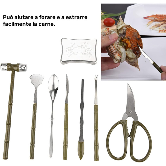 Інструменти для морепродуктів 8 шт Walfront