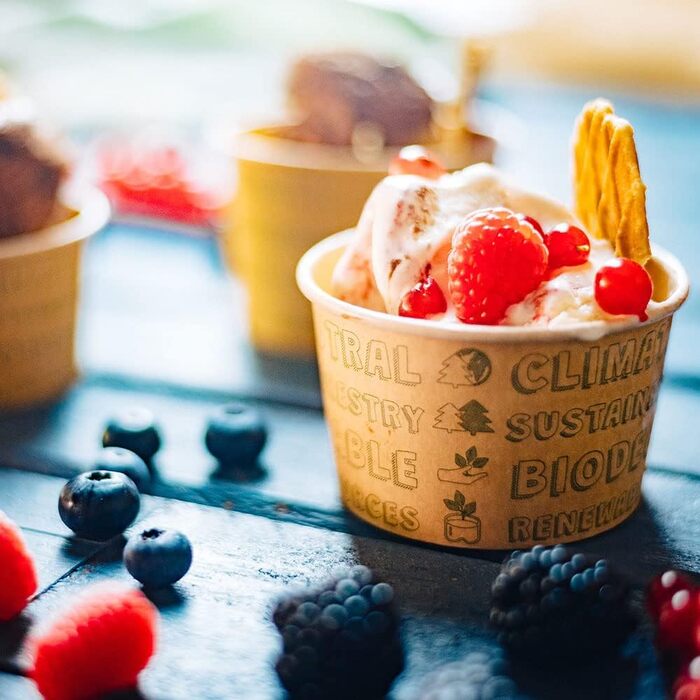 Набір паперові стаканчики для морозива 50 шт. 75 мл BIOZOYG