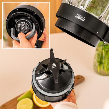 Блендер настільний 2700 Вт, 1,8 л Grand Katana 2700MAX Total Destroy Screen B Cecotec