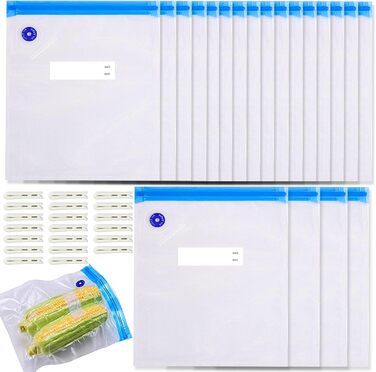 Вакуумные пакеты 20 пакетов 30 x 34 см sinzau