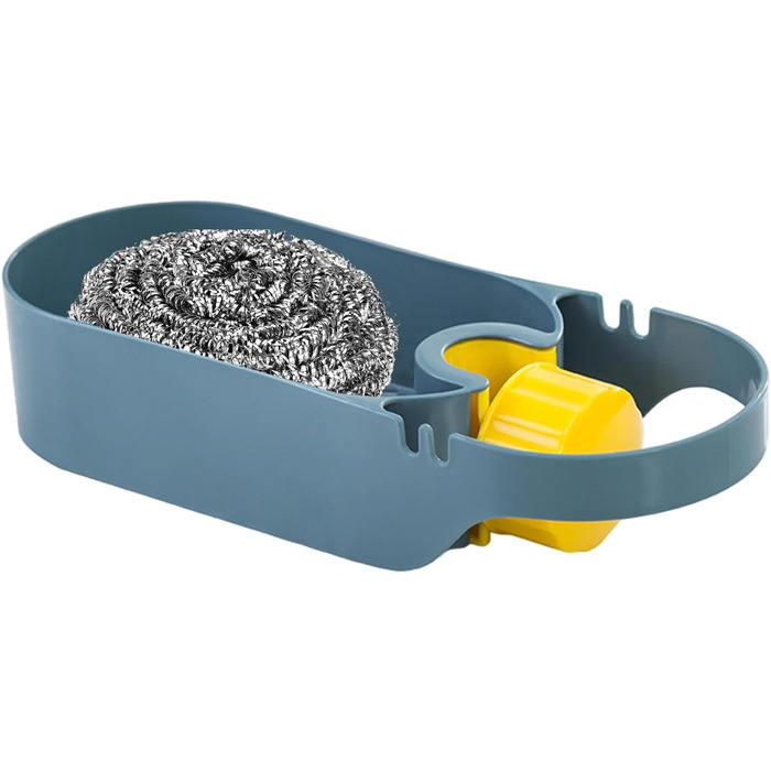 Стійка для зберігання крана для раковини, органайзер для кухонної раковини, кухонний кран, багатофункціональна стійка для крана для раковини, зберігання посуду, кухонне начиння, стійка для зливу для дому, ванної кімнати, щітки для мила (Balu)