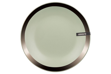 Тарілка десертна Ardesto Liguria Green bay, 19см, кераміка, зелений