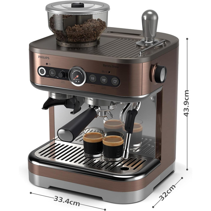 Напівавтоматична еспресо-машина 450 мл 1350 Вт Barista Brew Philips