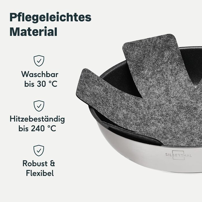 Сковорода вок індукційна 28 см - Сковорода вок з нержавіючої сталі для смаження у фритюрі та смаження - Для всіх типів плит - Жароміцна до 400C (захист для сковорідки, 35 см)