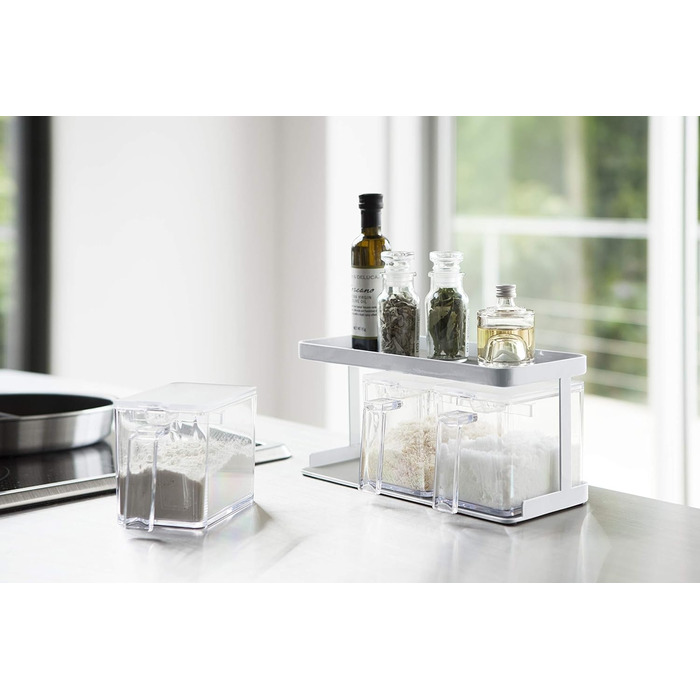 Коробка для приправ X3 і стійка - Вежа - біла
