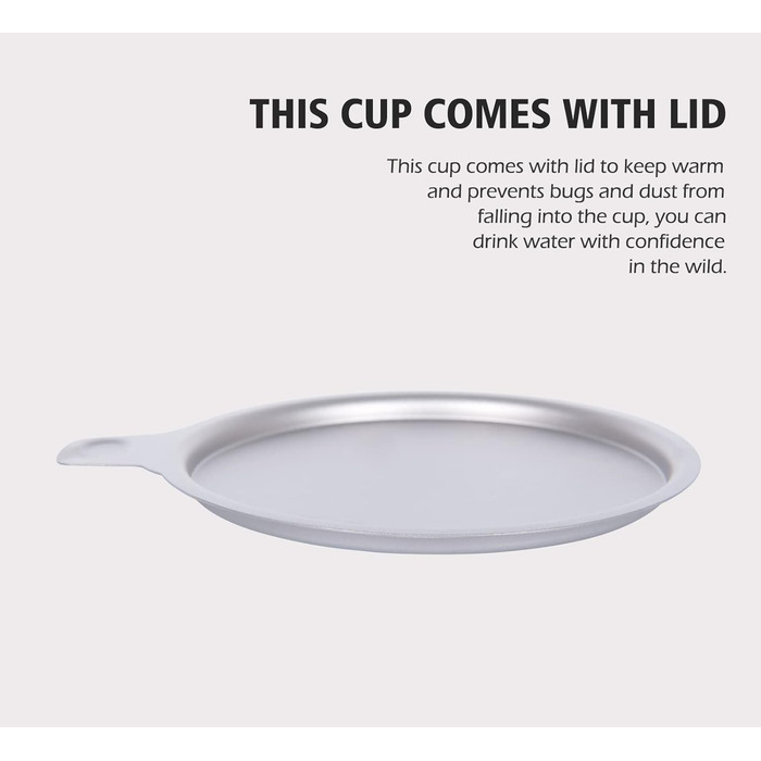 Титановий чайник для кемпінгу 500 мл iBasingo