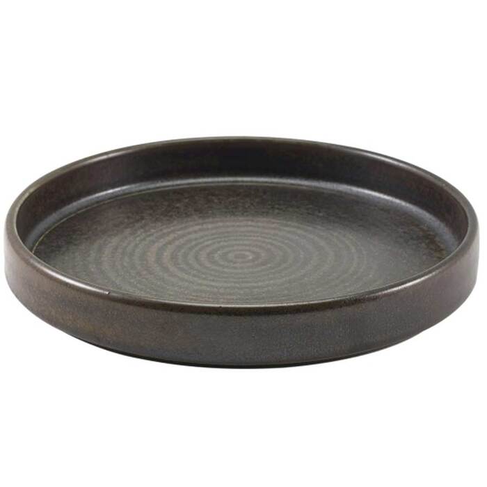 Тарелка презентационная с бортиком 26хh 3.3 см, Terra Porcelain Black, GenWare