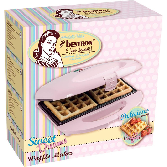 Брюссельская вафельница для 2 бельгийских вафель 700 Вт Bestron