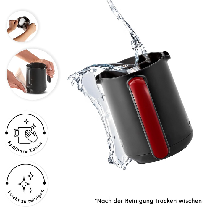 Кавоварка на 5 чашок, 535 Вт, червона Hatır Köz Karaca