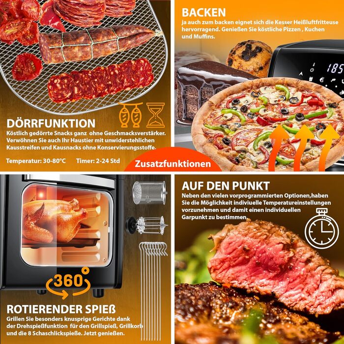 Аерофритюрниця 9в1 1800 Вт KESSER