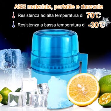 Льодоподрібнювач ручний синій Tosucs