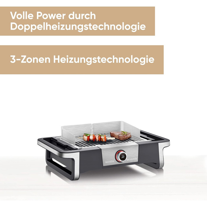 Електричний гриль PG 8114 настільний з OLED-дисплеєм Severin