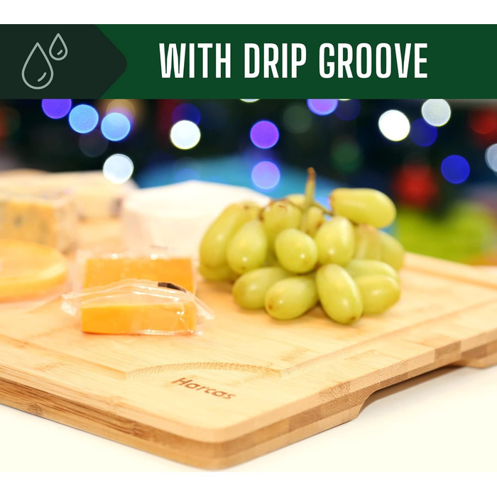 Дошка обробна 45 x 30 x 2 см бамбукова Harcas