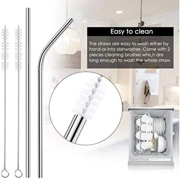 Набір з 4 келихів для джин-тоніка із трубочками з нержавіючої сталі, чорні Gin Set Classic Riedel