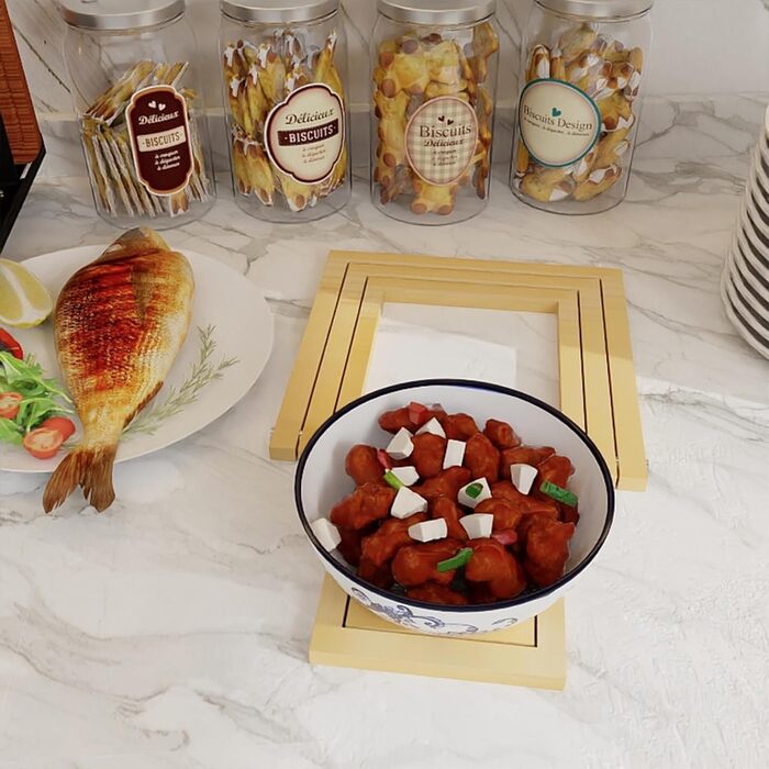 Бамбукова підставка під гаряче 2 шт TARUNMO