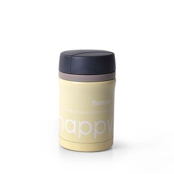 Термос для їжі Fissman 450 мл жовтий (9641)