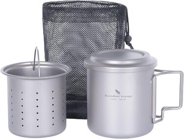 Титанова чашка з фільтром 420 мл. Boundless Voyage