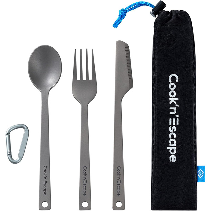 Титановий набір столових приладів 3 шт. Cook'n'Escape