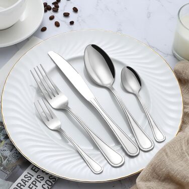 Чайні ложки BEWOS матово-чорного кольору, 16 шт. , ложки з нержавіючої сталі 13,7 см / 5,39 дюйма, чудова серія кавових ложок, десертні ложки, які можна мити в посудомийній машині, ідеально підходять для дому, ресторанів, вечірок тощо (візерунчаста ручка,