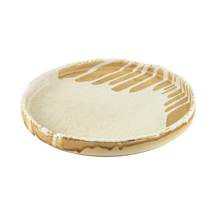 Тарелка презентационная с бортиком 21*h 1.5 см, Terra Porcelain Roko Sand, GenWare