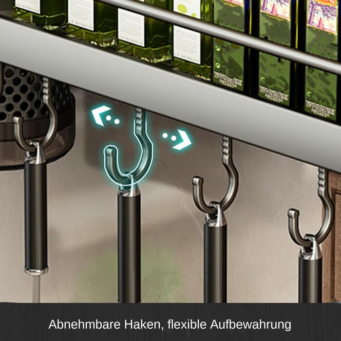 Настінний органайзер для кухонного приладдя 40 см Generisch