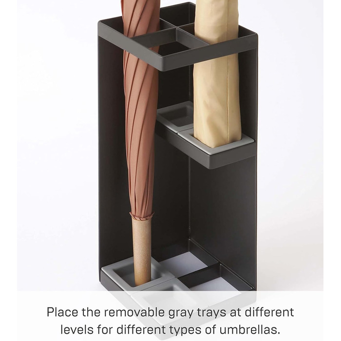 Підставка для парасольки Yamazaki 6719 SMART, чорна, сталь/поліпропілен, мінімалістичний дизайн