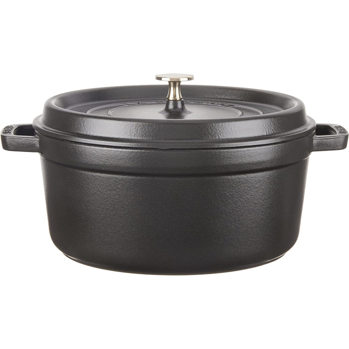 Кокот круглый 26 см, черный Staub