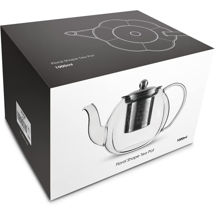 Чайник 1 л зі змінним ситечком з нержавіючої сталі Vzaahu