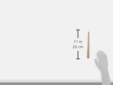 Набір зі 100 конічних свічок 2,2 x 25 см, 2 упаковки по 50 шт, бежевий PAPSTAR