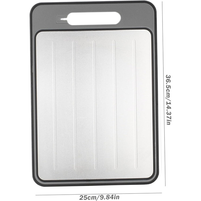 Дошка для розморожування та нарізання 36,5 х 25 см, білий/сірий SMELEYOU